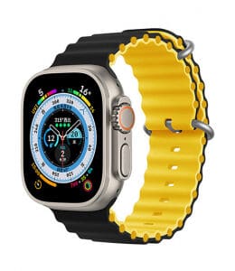 Smart Watch Ocean Strap 44/45/49mm Black/Yellow