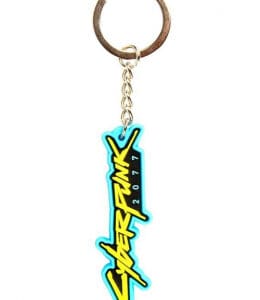 Cyberpunk 2077 Logo PVC Keychain Multicolor