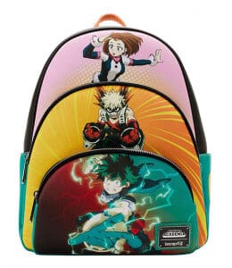 My Hero Academia Triple Pocket Scene Mini Backpack