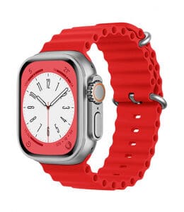 Smart Watch Ocean Strap 44/45/49mm Red