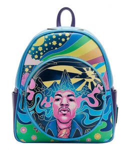 Jimi Hendrix Psychodelic Landscape Zip Mini Backpack