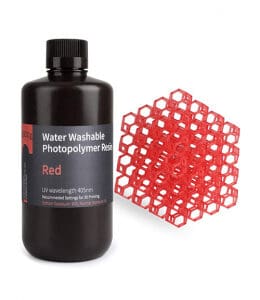 Water Washable Resin 1000g Clear Red