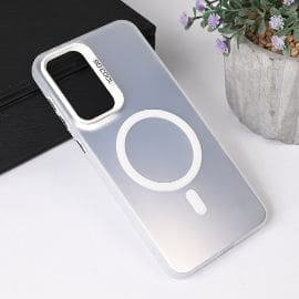 Torbica Magsafe Clear za Samsung A366B Galaxy A36 5G srebrna