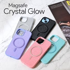 Torbica Magsafe Crystal Glow za iPhone 15 Pro Max 6.7 roze