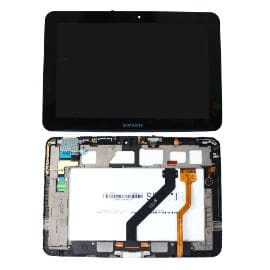 LCD za Samsung P7300/Galaxy TAB 8.9+touch screen crni+frame Service Pack ORG SH