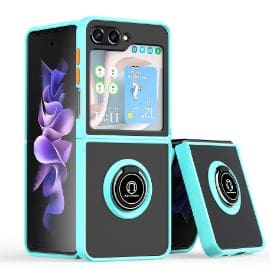 Torbica Frosted Shockproof za Samsung F741B Galaxy Z Flip 6 5G svetlo plava