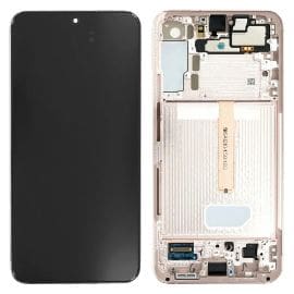LCD za Samsung S906/Galaxy S22 Plus 5G + touch screen + frame Pink Gold Service Pack ORG/GH82-27500D