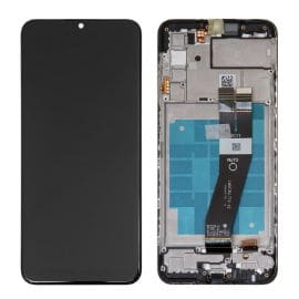 LCD za Samsung A037F/Galaxy A03s + touch screen + frame Black Service Pack ORG/GH81-21233A