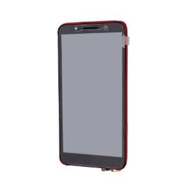 LCD za Alcatel OT 1C/5009D+touch screen crni+frame crveni SPO