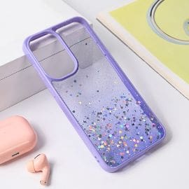 Torbica Frame Glitter za Samsung A566B Galaxy A56 5G ljubicasta