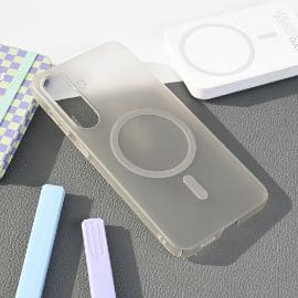 Torbica Magsafe Matte PC za Samsung S936B Galaxy S25 Plus siva