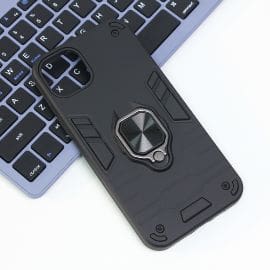 Torbica Cube Ring za iPhone 14 Plus 6.7 crna