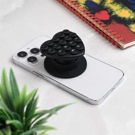 Stiker za mobilni telefon Magnetic Heart crni