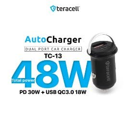 Auto punjac Teracell Evolution TC-13 PD 30W + USB QC3.0 18W