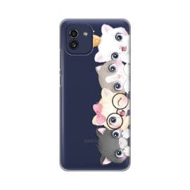 Torbica Silikonska Print Skin za Samsung A035G Galaxy A03 Cats