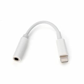 Adapter za slusalice iP-1 iPhone lightning na 3.5mm beli