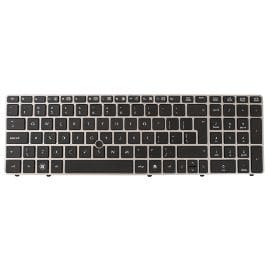 Tastatura za laptop HP 8560p Veliki Enter sivi frame sa misem