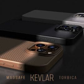 Torbica Magsafe Kevlar za iPhone 14 Pro 6.1 braon