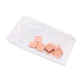 Bakarni izolator za zastitu elemenata na ploci 2x2cm debljine 1