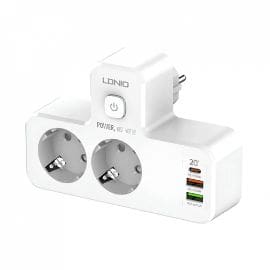 Produzni kabl LDNIO SE2337 2500W (lopov) EU 2 uticnice + 2xUSB QC3.0 18W