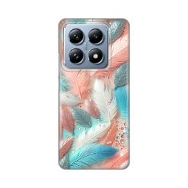 Torbica Silikonska Print za Xiaomi 14T Pro Pastel Feathers