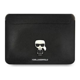 "Torba za laptop Karl Lagerfeld Sleeve Saffiano Ikonik 16."" crna (KLCS16PISFBK)"