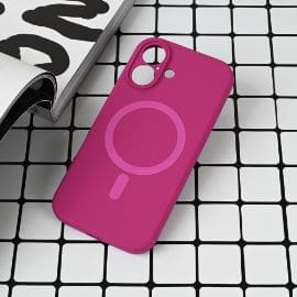 Torbica Magsafe Pure color za iPhone 16 6.1 tamno pink
