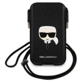 "Torbica Karl Lagerfeld Pouch Pu Saffiano Karl Head Large za telefone do 6