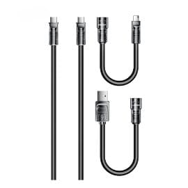 Data kabl REMAX RCC-168 Lyncharge Series 60w 4-in-1 Zinc Alloy  crni