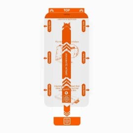 Zastitno Staklo Tempered glass 2.5D dust free za iPhone 12/12 Pro 6.1 crni