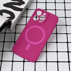 Torbica Magsafe Pure color za iPhone 13 Pro 6.1 tamno pink