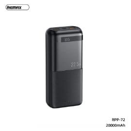 Power bank prenosiva baterija REMAX Piloteer Series RPP-72 20W+22.5W Fast Charging 20000mAh crni