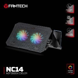 Laptop Cooler Fantech NC14 RGB crni