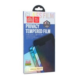 Zastitno staklo Tempered Glass Privacy 2.5D full glue za Samsung S916B Galaxy S23 Plus 5G crni (fingerprint unlock)