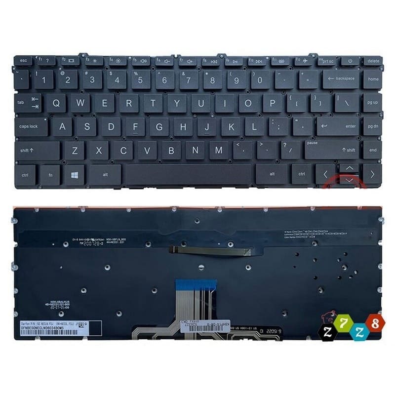 Tastatura za laptop HP Pavilion X360 14-EK 14-EC mali enter sa pozadinskim osvetljenjem, crna