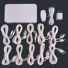 Alarmi za laptop JWD 10 porta beli