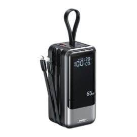 Power bank prenosiva baterija REMAX Dinba Series RPP-59 65W+60W PD+QC Fast Charging 20000mAh crni