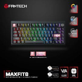 Tastatura Mehanicka Gaming Fantech MK921 Maxfit 8 Wireless black brown switch