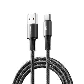 Data kabl REMAX Velocity CB25 Fast charging 3A USB na Type C 1.2M crni