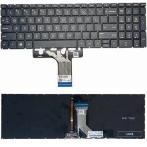 Tastatura za laptop HP Pavilion 15-EH 15Z-EH  HP 17-cn0000 mali enter backlight crna