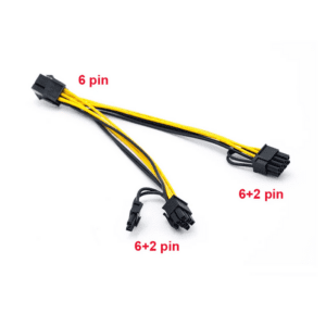 PCI-Express Kabl za grafičke kartice, račva sa 8 Pina na 2x8 Pina ( 6+2 Pina )