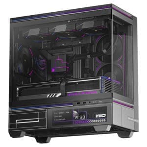 ThermalRight kuciste TL-M10 Vision Black  FAN4-C + ekran + kuleri